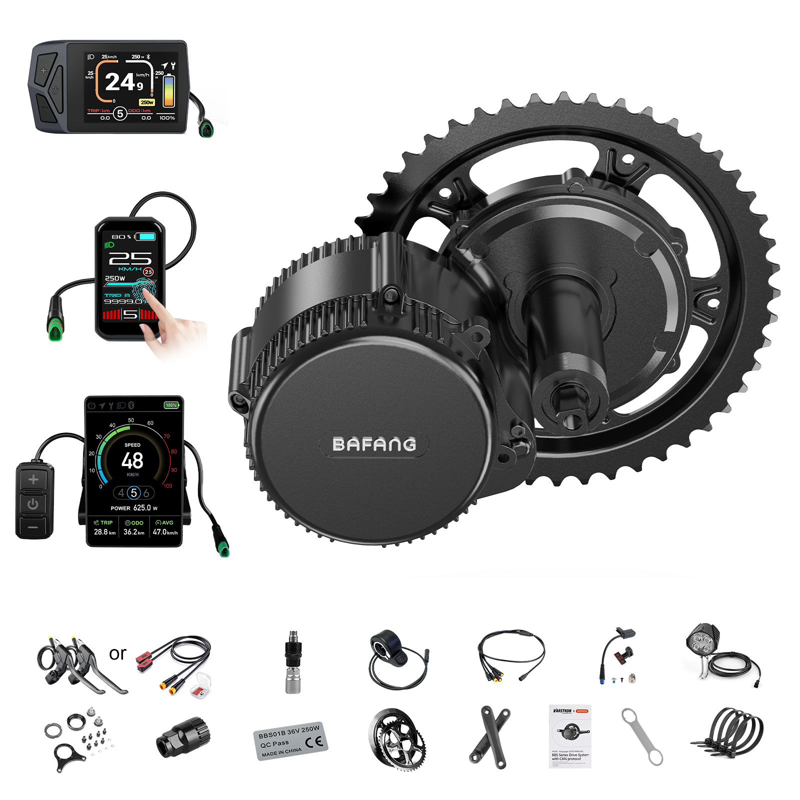 Central Motor Kit With Torque Sensor 500W - [Lokaler Versand in den USA] Bafang