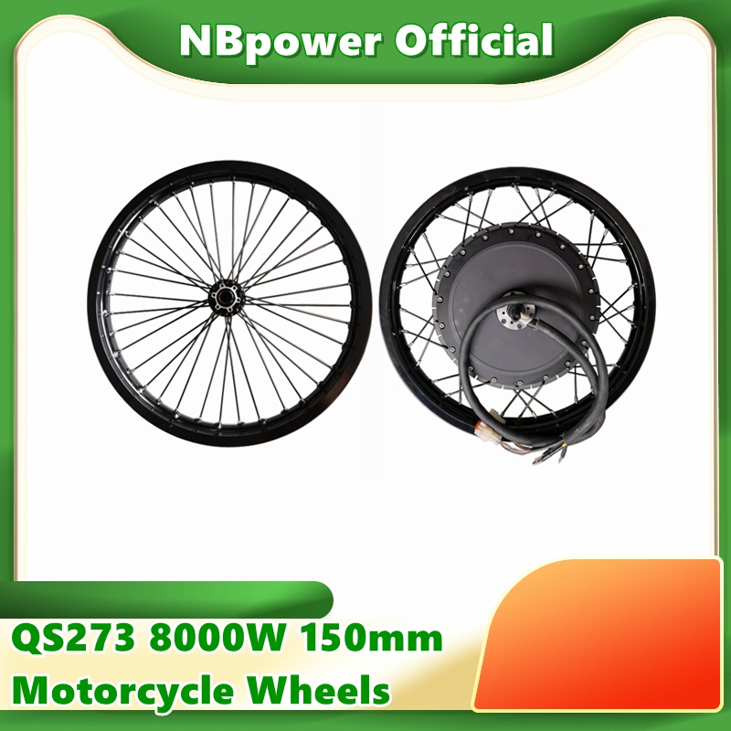 72V 8000W Brushless Hub Motor - QS273 40h v3 Motorrad 17'' 18