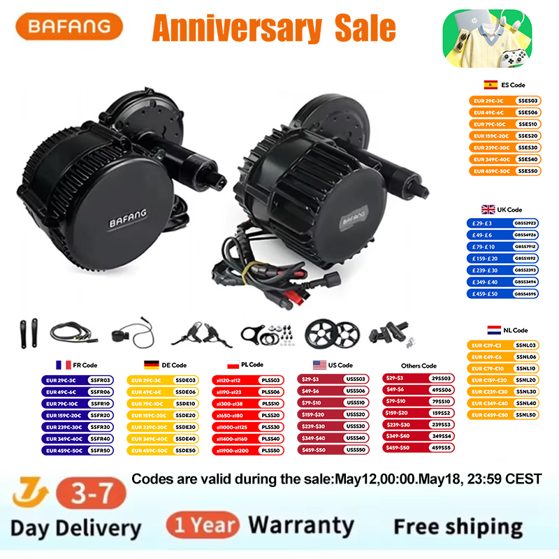 Bafang BBSHD 1000W 52V 48V 68m – Mid Drive Conversion Kit 1000W Bewertung und Preis