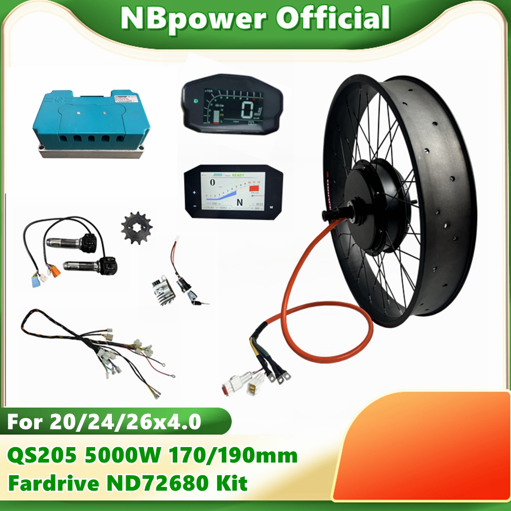 NBpower QS205 72V 5000W 170/19 – 5000W Hub Motor Kit 72V Bewertung und Preis